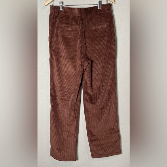 Aritzia Sunday Best Harvey Corduroy Trouser Pant in Cognac Size 8 - Picture 10 of 12